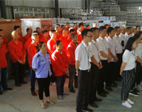 優(yōu)佰特廚房設(shè)備公司9月全體員工會(huì)順利召開，董事長(zhǎng)發(fā)表重要講話