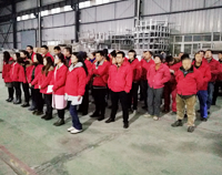 優(yōu)佰特廚房設(shè)備公司2018年1月全體員工會召開，2017年公司成績喜人