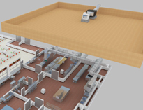 四川大型食堂廚房設備廠家告訴你商用廚房采用自然補風的危害